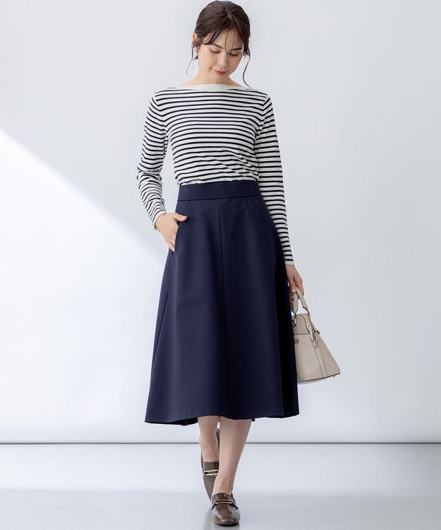 組曲 【WEB限定カラーあり】GEMINI フレアスカート ネイビー系