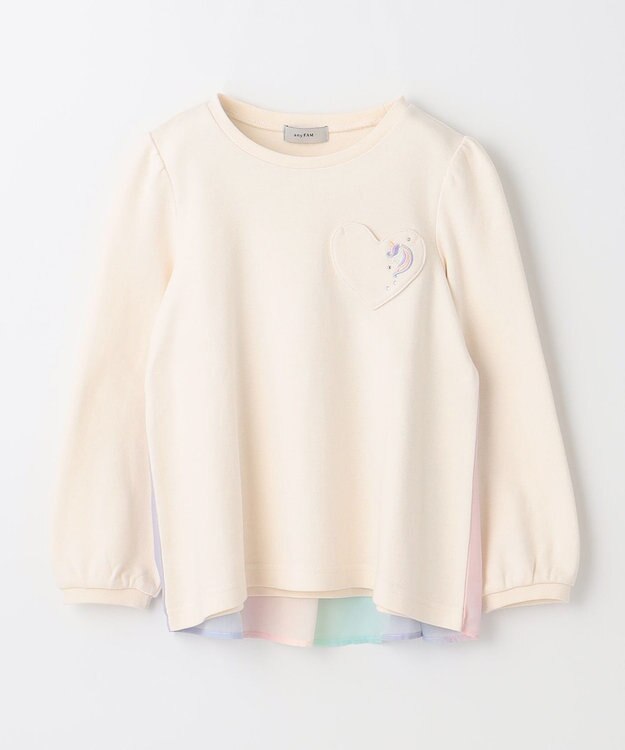 ANY KIDS バックシャン　Aライントップス アイボリー系