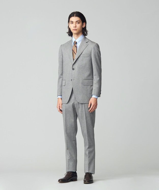 J.PRESS MEN 【MAGIC CUBA BEACH】スコティッシュヘリンボン スーツ ブラック系1