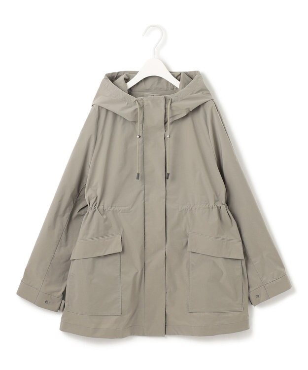 ICB 【撥水加工】メモリーストレッチタフタ マウンテンパーカー カーキ系