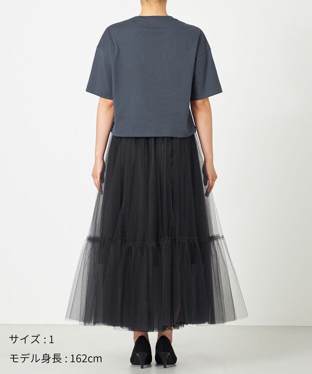 NAVE プリントTシャツ グレー系