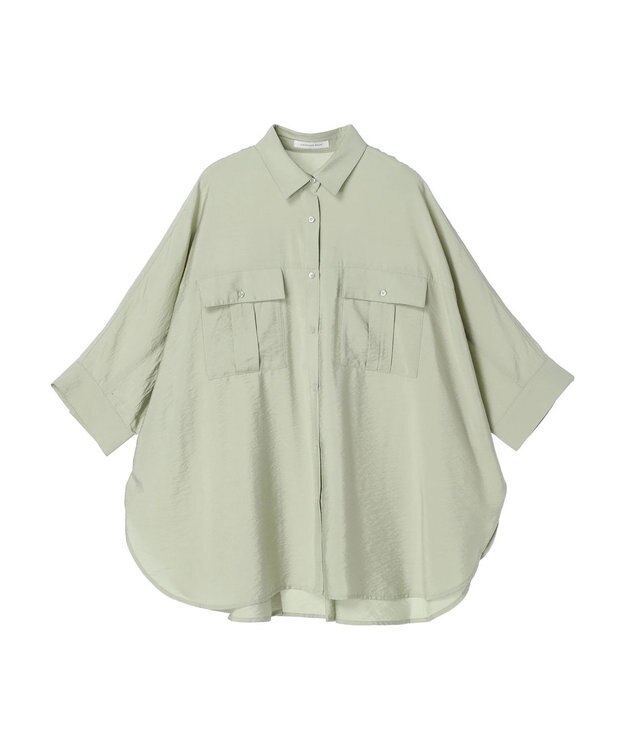 AMERICAN HOLIC 接触冷感Ｗポケットシャツチュニック Mint