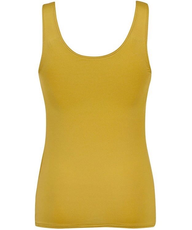 Wing インナー カップ付きノースリーブ 【シンクロブラトップ】 ラクなのにきれいなバストシルエット ウイング／ワコール ET1151 カラシ