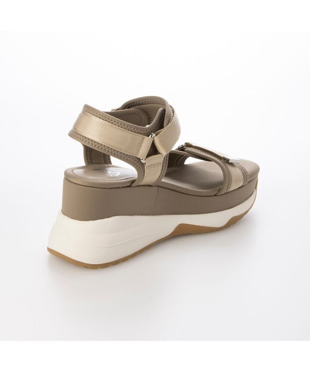 ing <ing>厚底スポーツサンダル ベージュ