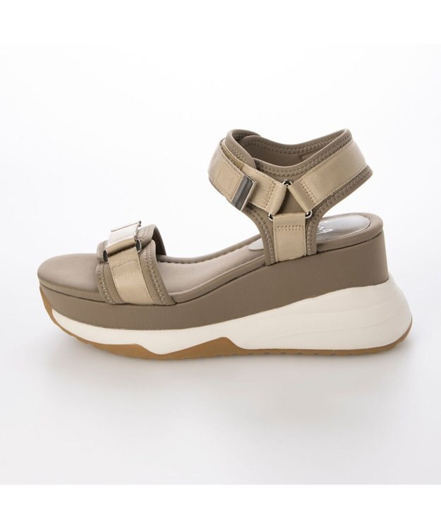 ing <ing>厚底スポーツサンダル ベージュ