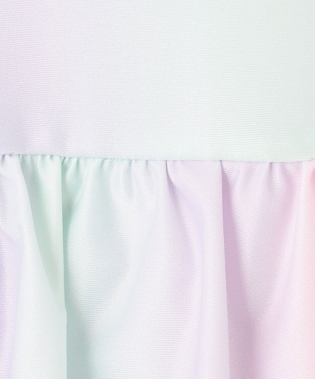 ANY KIDS 総柄フリルワンピース水着 レインボー