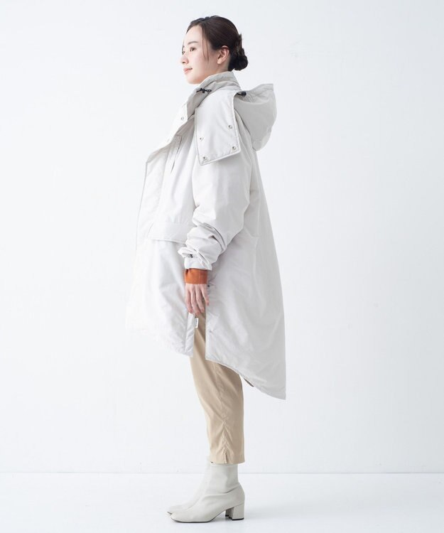 KWD 【日本製/高品質ダウン】DOWN MONSTER JACKETグリーンダウン ダウンモンスタージャケット アイボリー