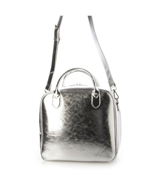 UNBILLION 【テレビ ドラマ着用アイテム】カシュカシュ cachecache / 2wayスクエアビッグボストン シルバー