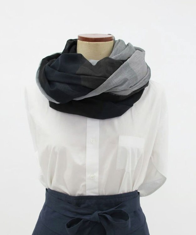 POLS 極細コットンストール Lサイズ ネイビー