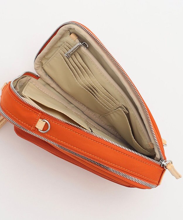 Y'SACCS 【大人のおしゃれ手帖11月号掲載】本上まなみ×Y'SACCS 　ウォレットポシェット オレンジ