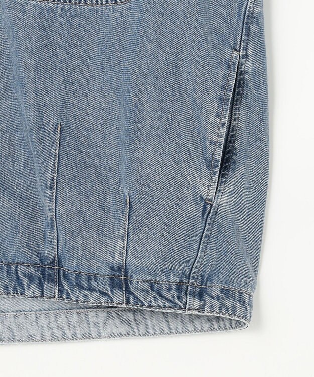 ANY L ミディデニムジャケット ブリーチ