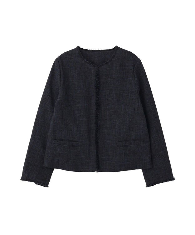 YECCA VECCA ツイードジャケット(1) Navy
