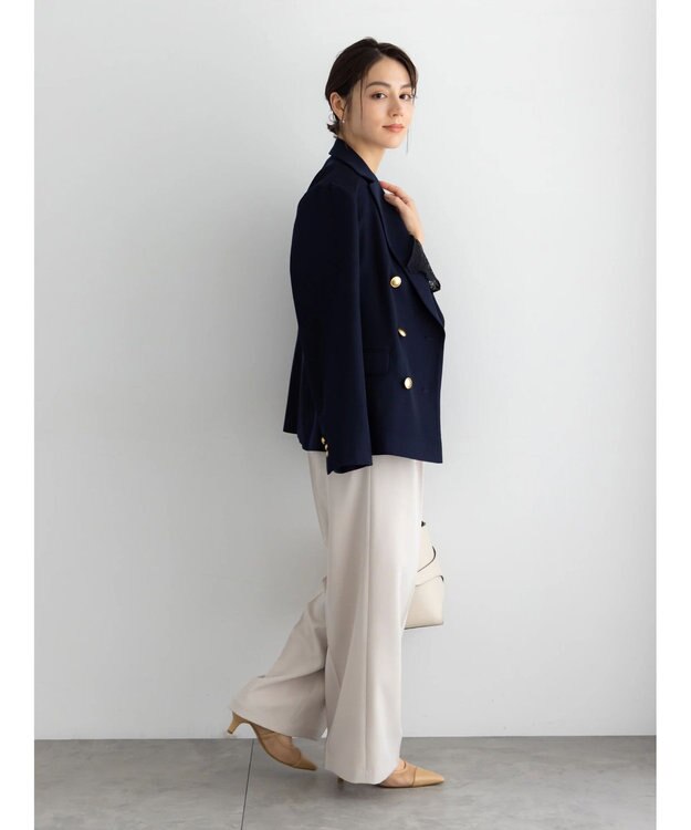 Te chichi 【セレモニーアイテム】2タックワイドパンツ（セットアップ可） ベージュ