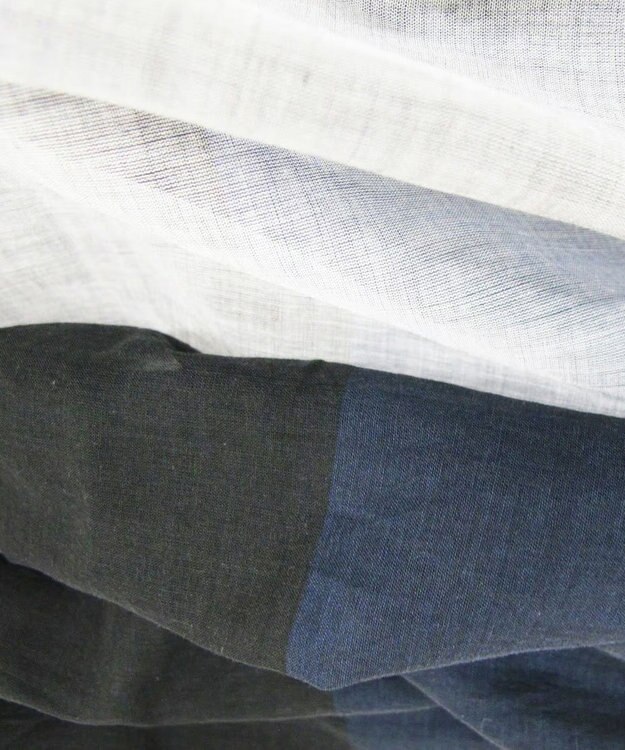 POLS 極細コットンストール Lサイズ ネイビー