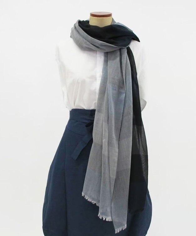 POLS 極細コットンストール Lサイズ ネイビー