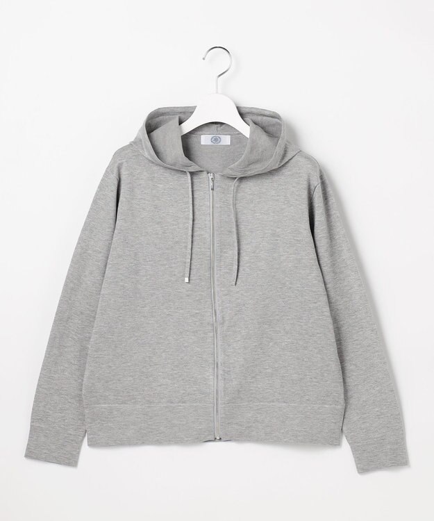 J.PRESS LADIES S Vis/Peスパーク ニット パーカー トップグレー系