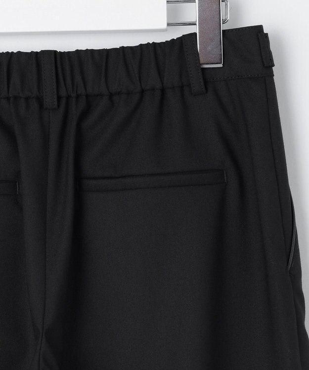 J.PRESS LADIES 【洗える】CARREMAN 2WAY ストレート ワイド パンツ ブラック系