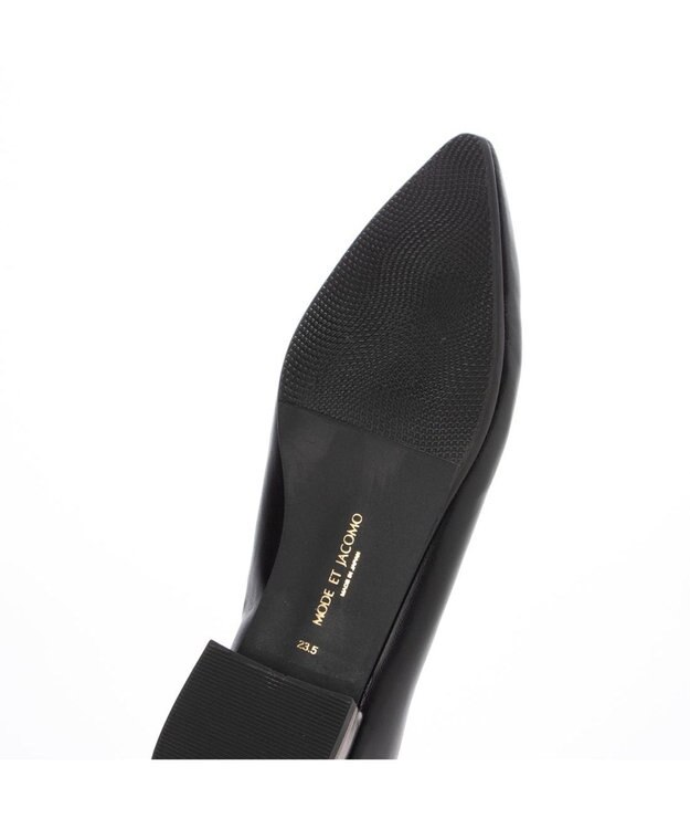 MODE ET JACOMO <MODE ET JACOMO>Uカットフラットプレーンパンプス ブラック