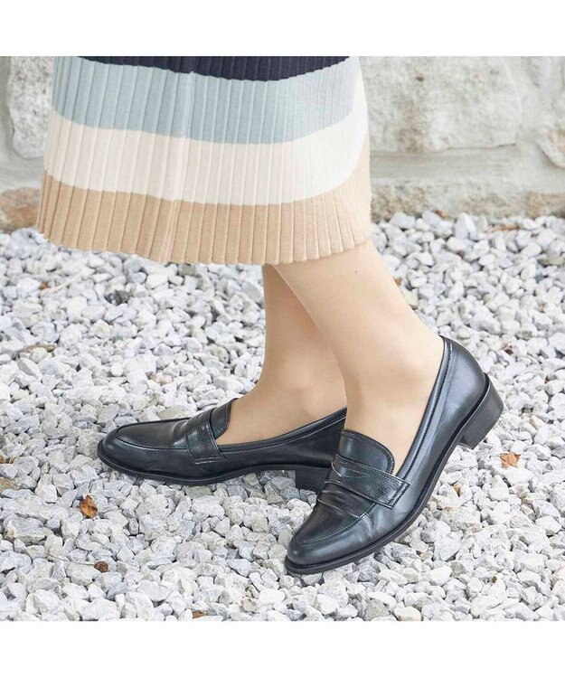 MODE ET JACOMO <MODE ET JACOMO>【レイン対応】コインローファー ブラック