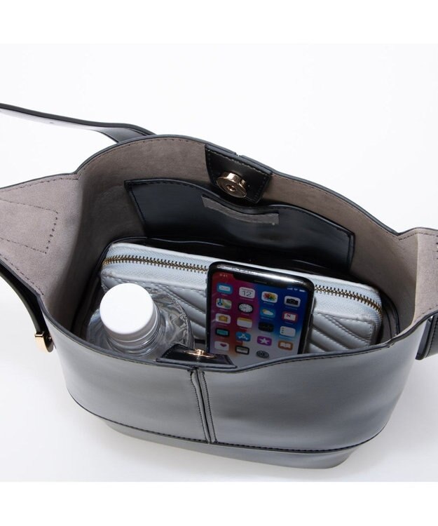 UNBILLION カシュカシュ cachecache / Ｔ字バックルミニショルダー ブラック