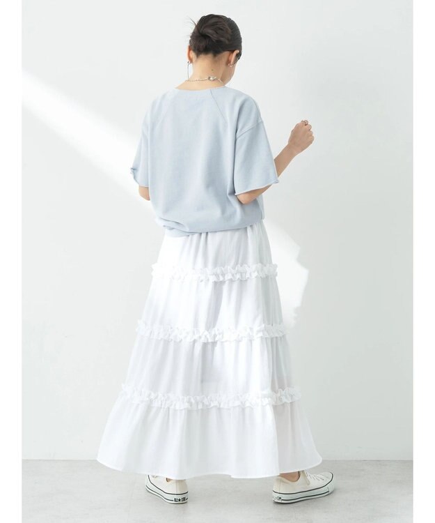 earth music&ecology デザインネックウラケプルオーバー Sax