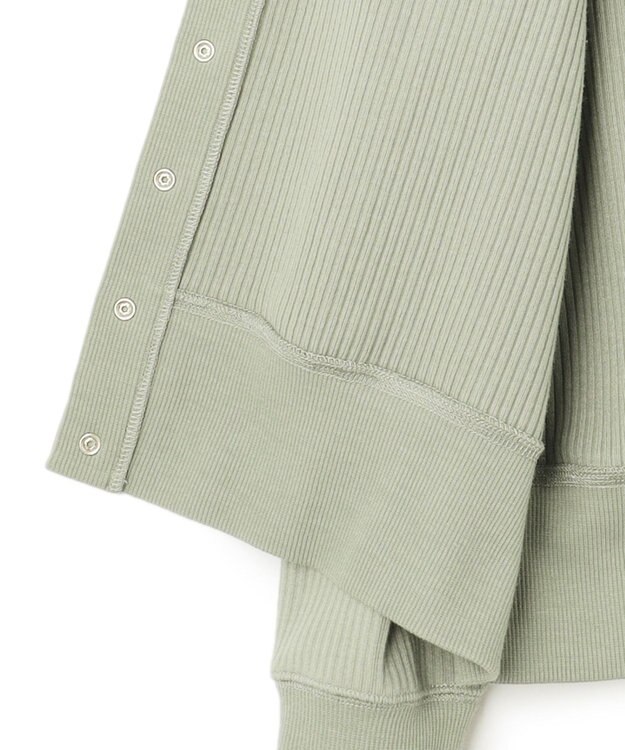 23区 S 【SLOW/洗える】ワイドリブジャージー カーディガン スモーキーグリーン系