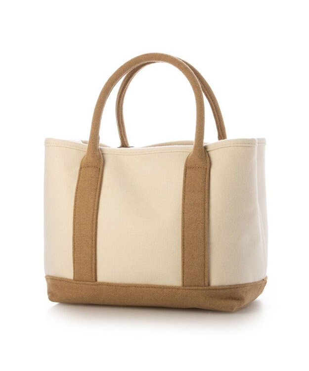 UNBILLION カシュカシュ cachechche / メルトン風パーテーショントート キャメルミックス