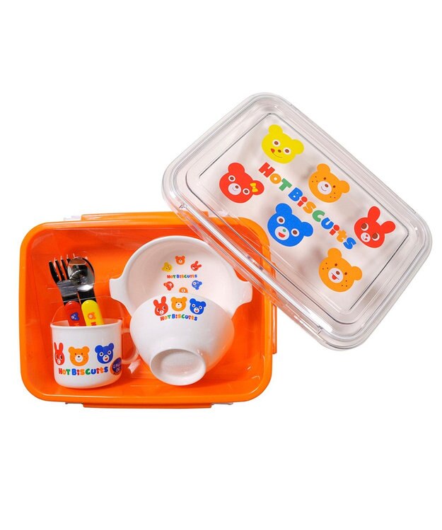 MIKI HOUSE HOT BISCUITS HBランチボックスセット オレンジ