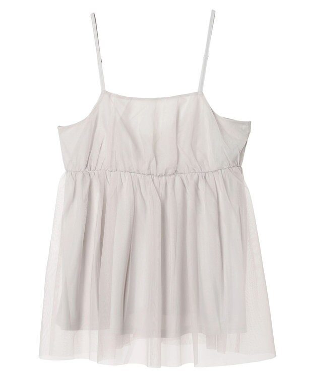 Green Parks チュールキャミビスチェ Gray Beige