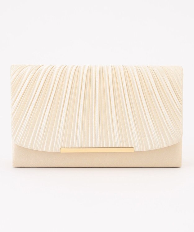 ANY SIS 【2WAY】ギャザープリーツパーティ バッグ シャンパン