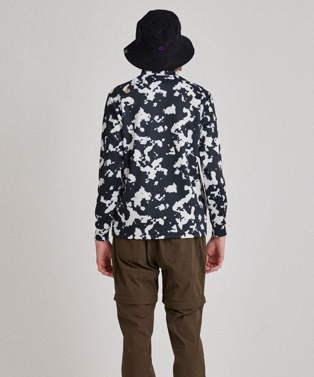 PW CIRCULUS 【ストレッチ / 快適 / 一枚でサマになる】【MEN】NEW  PINTO柄ポケットモックT ブラック系5