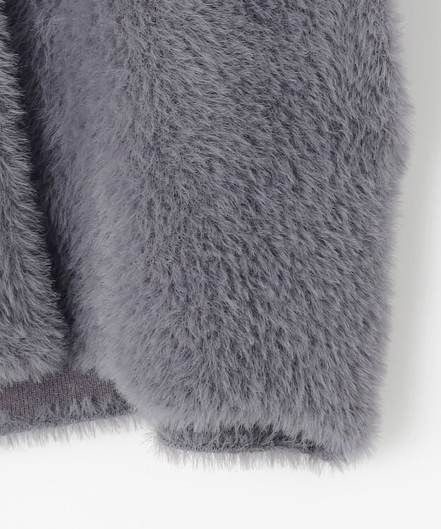 ANY SIS S フェザーニット ジャケット スレート