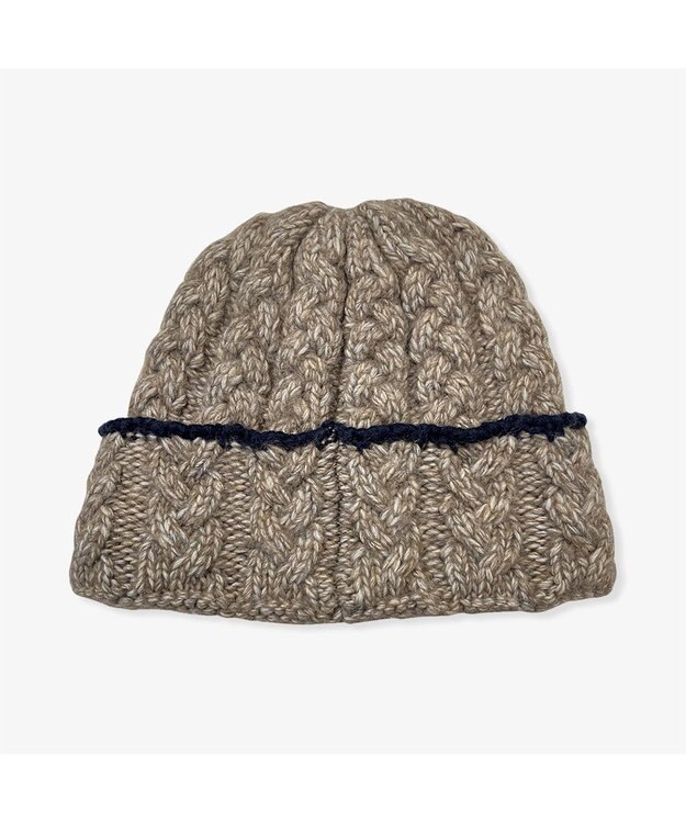 林八百吉商店 Coleman 裏ボアケーブル編みワッチ モカ