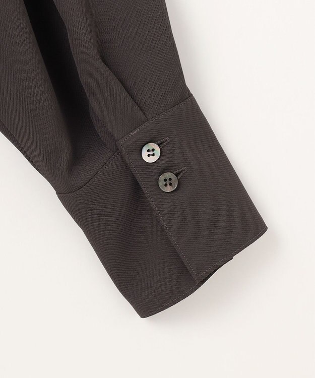 #Newans 【洗濯機可能】Aラインパネルチュニックシャツ チャコール