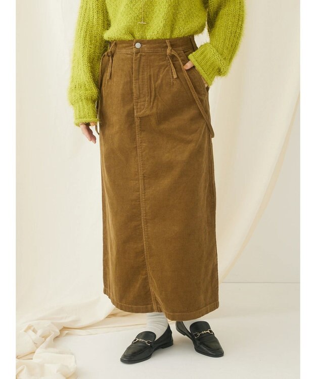 CRAFT STANDARD BOUTIQUE コーデュロイ２ＷＡＹサロペットスカート Camel