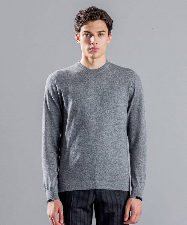 JOSEPH HOMME エッセンシャルメリノ　クルーネック ライトグレー系