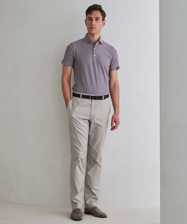 GOTAIRIKU 3年連続売上NO1/キングサイズ登場【仕事で着られる】キレイめ 鹿の子 BIZ ポロシャツ ライラック(26年新色)