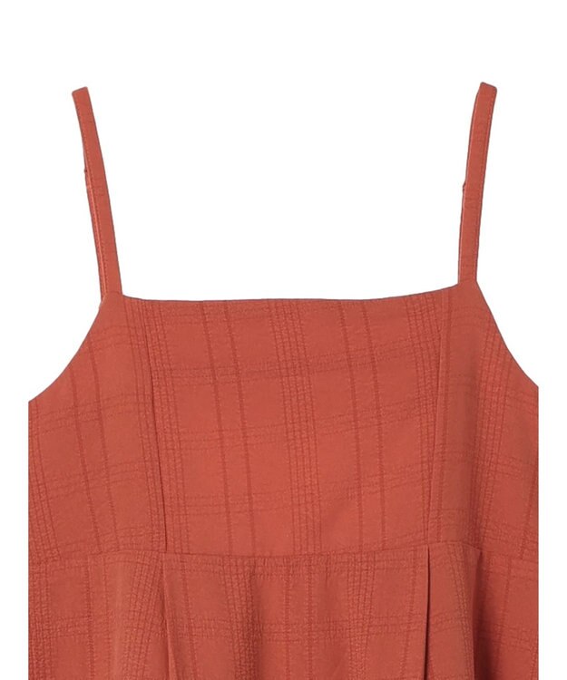 Green Parks ａ．バックギャザーキャミワンピース Red