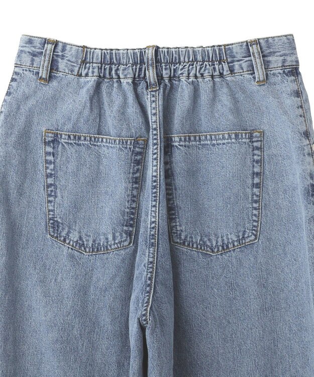 YECCA VECCA 綿麻バギーデニムパンツ Light Indigo