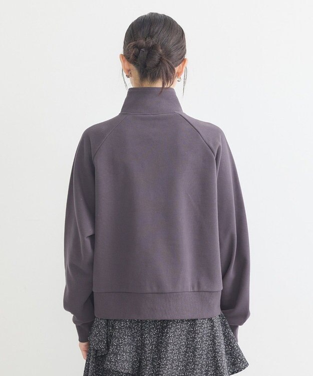 earth music&ecology チャンピオン　ｅｍａｅハーフジップ裏毛プルオーハ Charcoal Gray