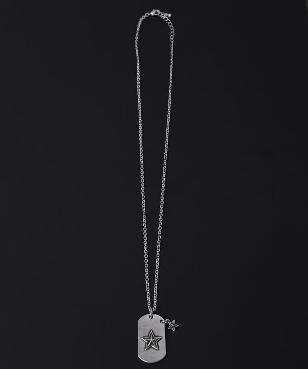 WEGO Mモチーフドッグタグネックレス 柄3