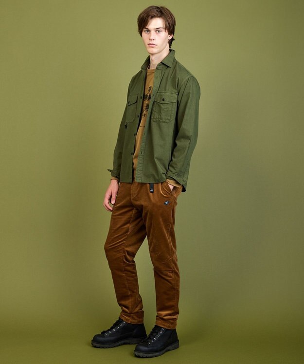 JOSEPH ABBOUD MOUNTAIN 【テーム・ヤルビー コラボ・サスティナブル】ビオグレース天竺 Tシャツ キャメル系