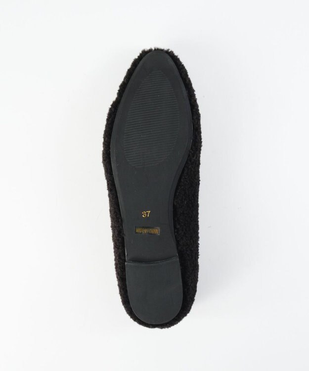 BONTRE 【MIONOTIS/ミオノティス】ファーフラットパンプス/40411 ブラック