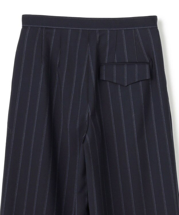 BEIGE， 【セットアップ対応】GEORGE / ウールストライプ  ツータックパンツ Navy Stripes