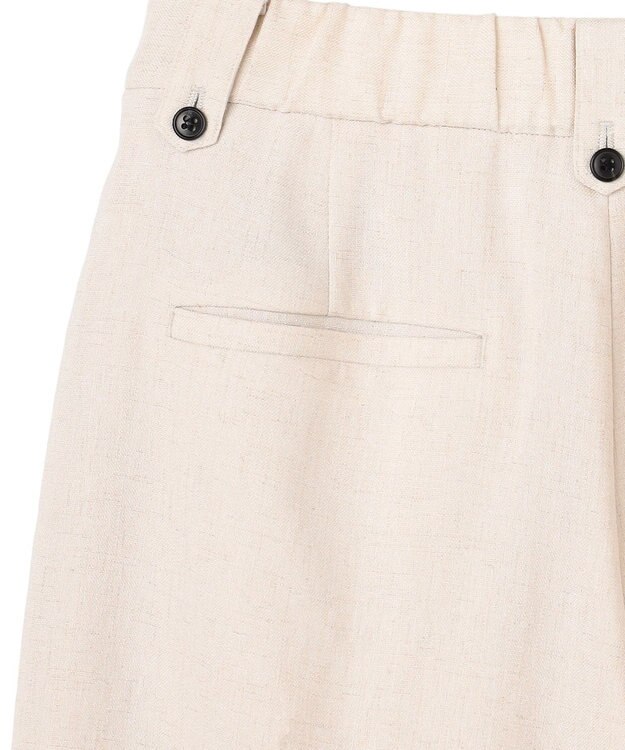 UNFILO 【セットアップ着用可】TENNEN TOUCH タックワイドパンツ ベージュ