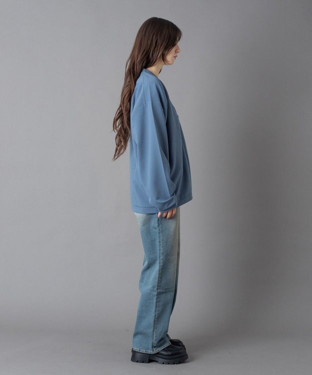 WEGO 【2点SET/ユニセックス着用ITEM】アンサンブルカーディガン（LS） サックス