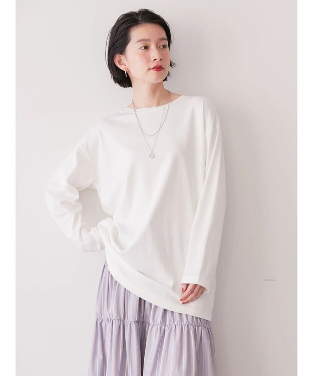 AMERICAN HOLIC Ｄａｉｌｙ！　スクエアカットチュニック Off White
