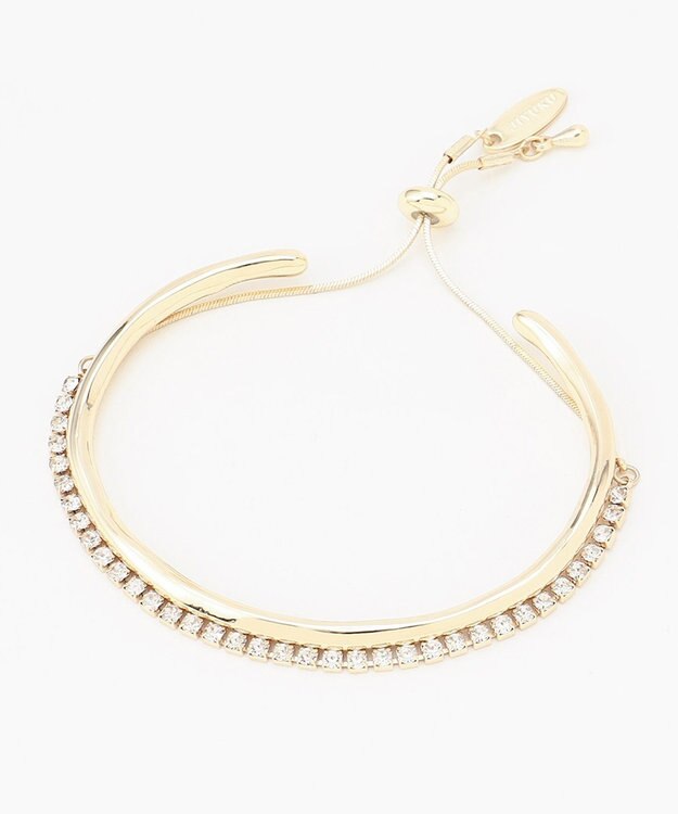 自由区 【2点セット】ダブルブレスレット ゴールド系