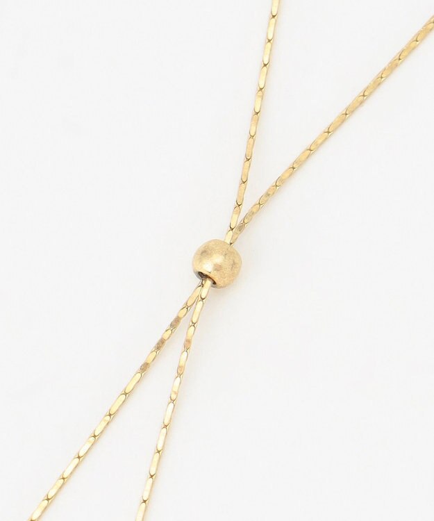 ANY パールアシメネックレス ライトゴールド