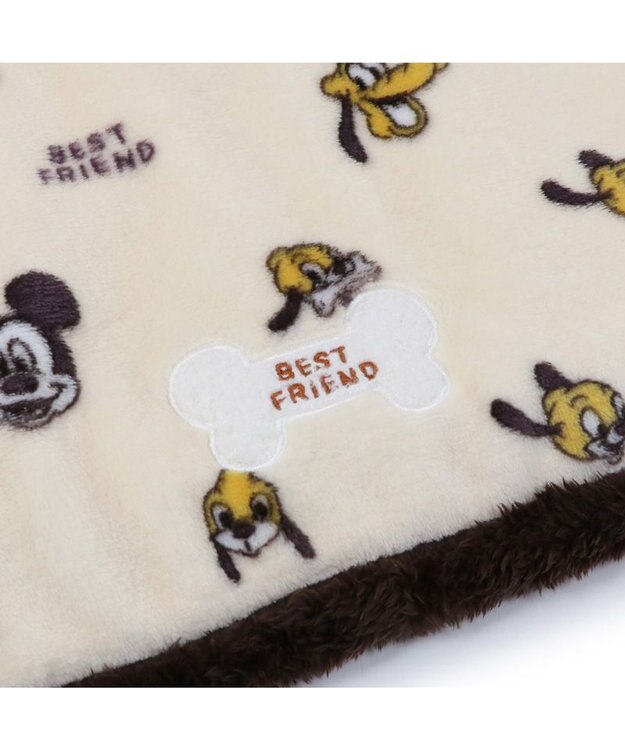 PET PARADISE ディズニー プルート 遠赤外線 ボアマット 角型 ベージュ